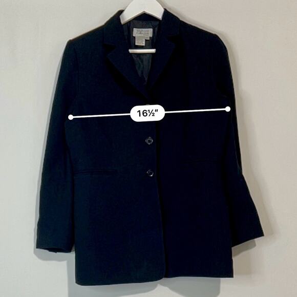 Style & Co Women’s Blazer Button Jacket Black Size 8 Petite FLAW - Picture 5 of 7